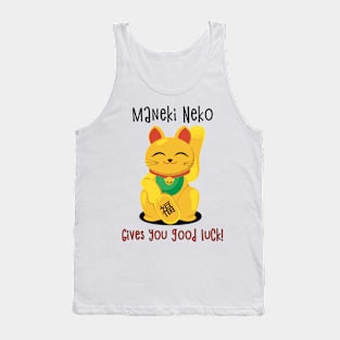 Maneki Neko, the lucky cat charm Tank Top